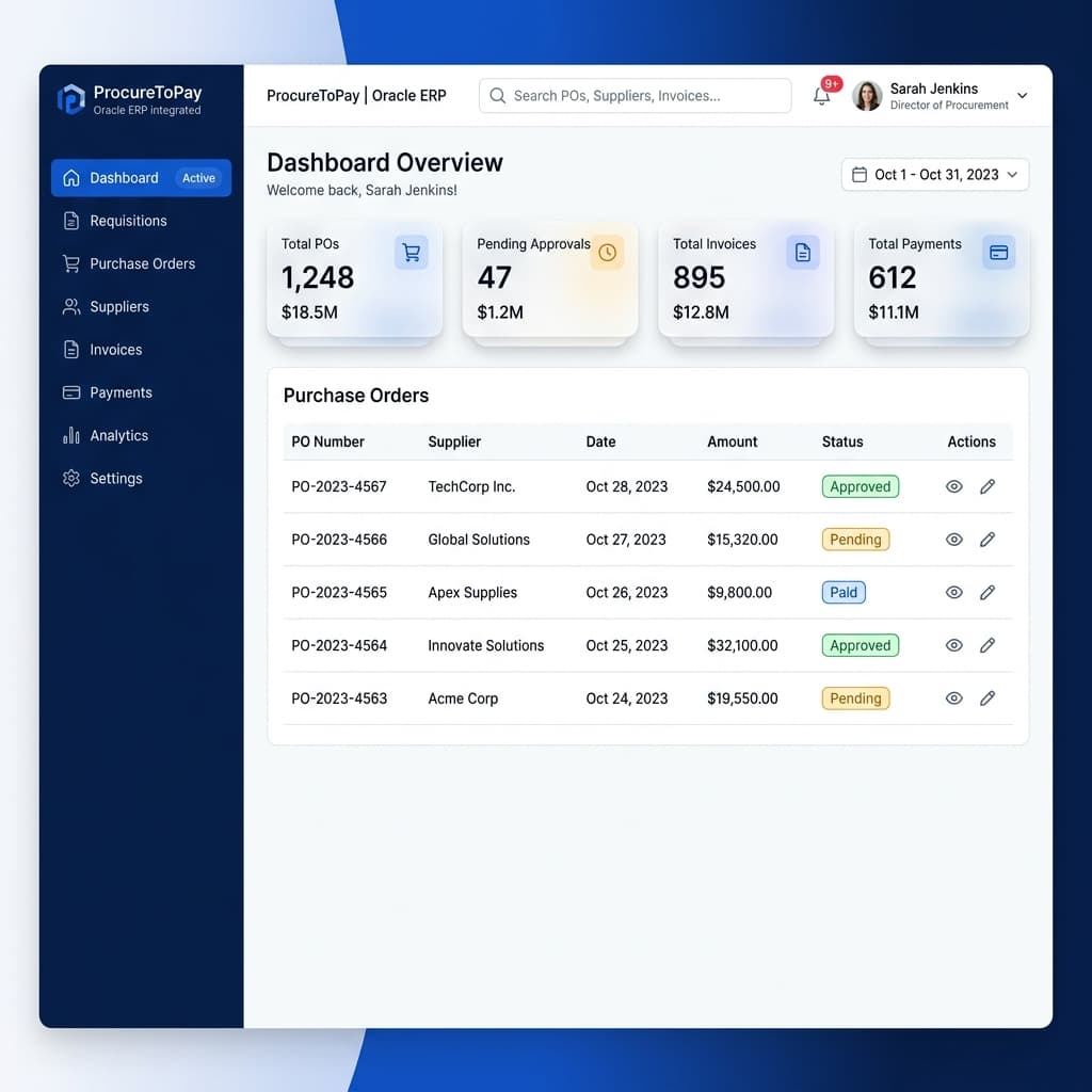 SSGIL Procure-to-Payment Platform